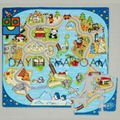 81-pieces EVA Foam Around World Foam Puzzle mat