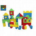 Jumbo Neon EVA Foam Building block ,40 PCS.