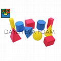 EVA Foam Geometric Solid Blocks, 2" , 10 piece