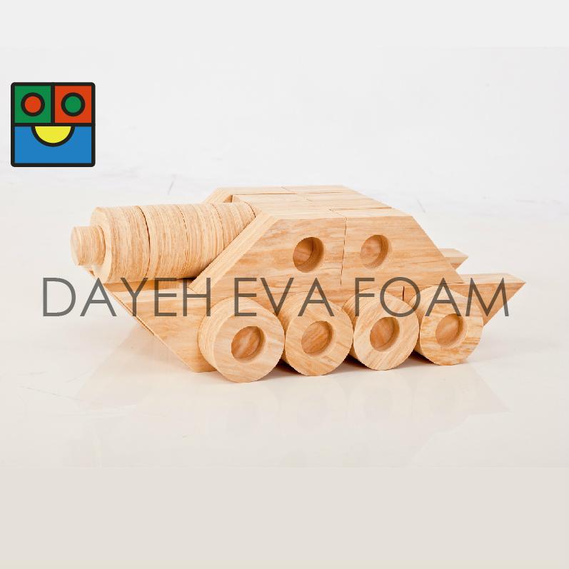 Joint Woodlike EVA Foam Building Blocks ,118 piece B63118