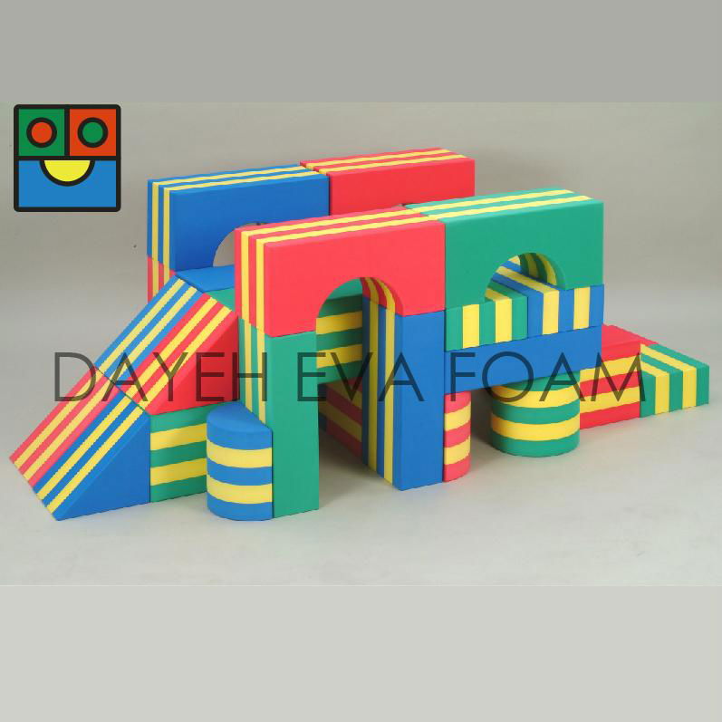 BJ201 34pcs Jumbo stripe blocks