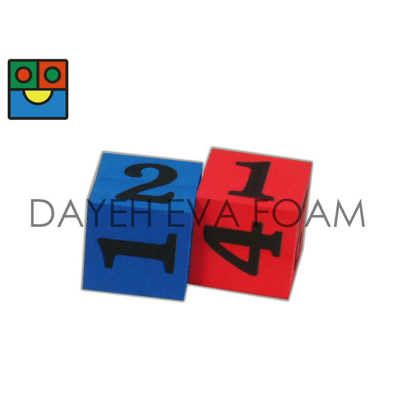 D7008N Foam Number Dice 8cm