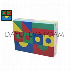 Textured Colorful EVA Foam Block, 40pcs