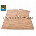 Two-Way  Wood-like EVA Foam Mats, 2' x 2', 14 mm