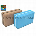 EVA Exercise Fitness  Striped Yoga Block-4,230*140*80mm