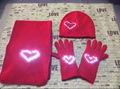 offer light up hat scarf gloves with LEDs 2