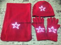 light up hat scarf gloves with LEDs 1