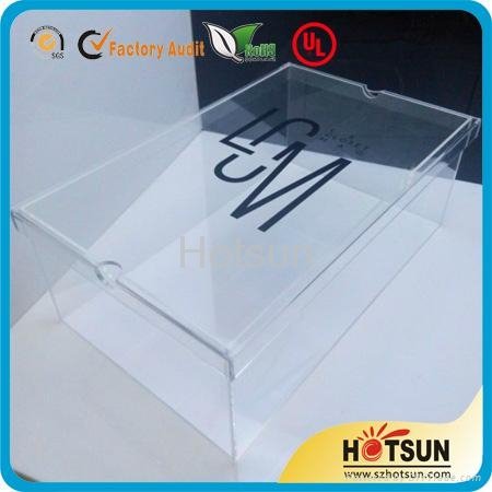 High quality hupbox clear acrylic shoebox
