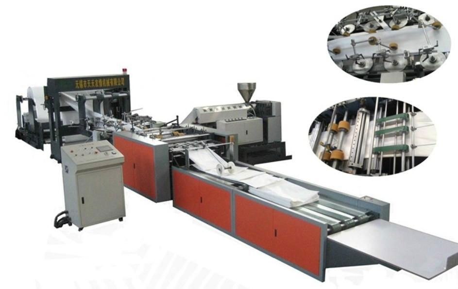 Paper plastic composite bag making machine