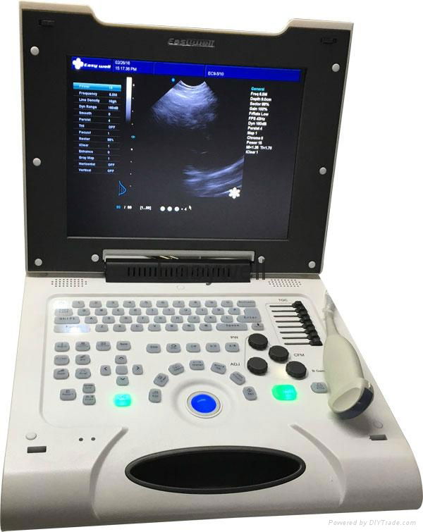 Portable Color Veterinary Ultrasound images EW-C8V with Micro-Convex probe C3.5R 3