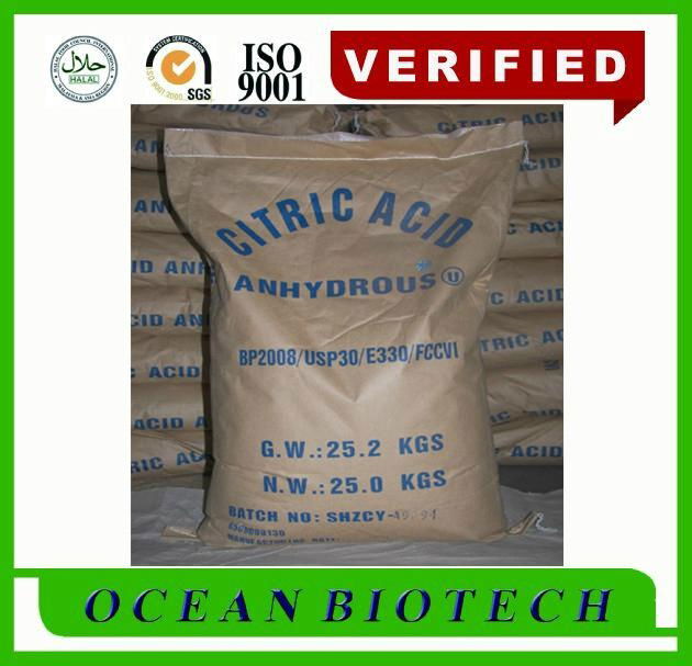 Manufacturer Supplying High Quality Citric acid cas 77-92-9