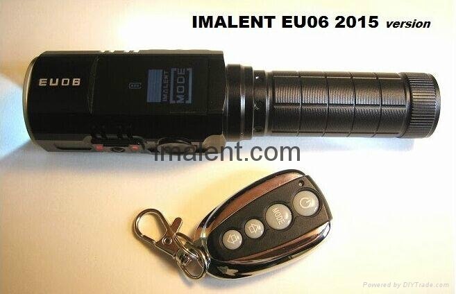 intelligent CREE LED torch flashlight by touch screen remote control  1