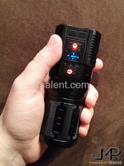 5180Lumens torch digital compass flashlight for outdoor camping mine