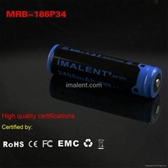 IMALENT MRB-186P34 3400mAh 18650 rechargeable Li-on battery