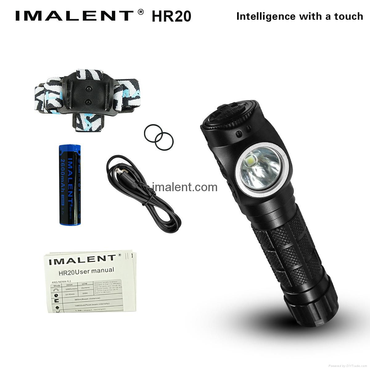  Imalent HR 20 Cree XP-L HI LED 1000 lumens headlamp