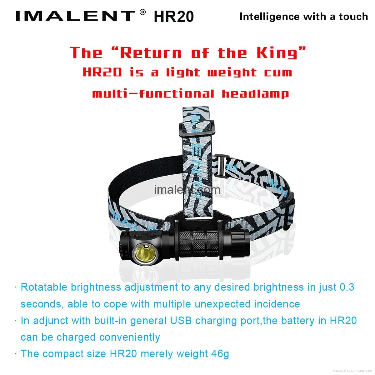  Imalent HR 20 Cree XP-L HI LED 1000 lumens headlamp 5