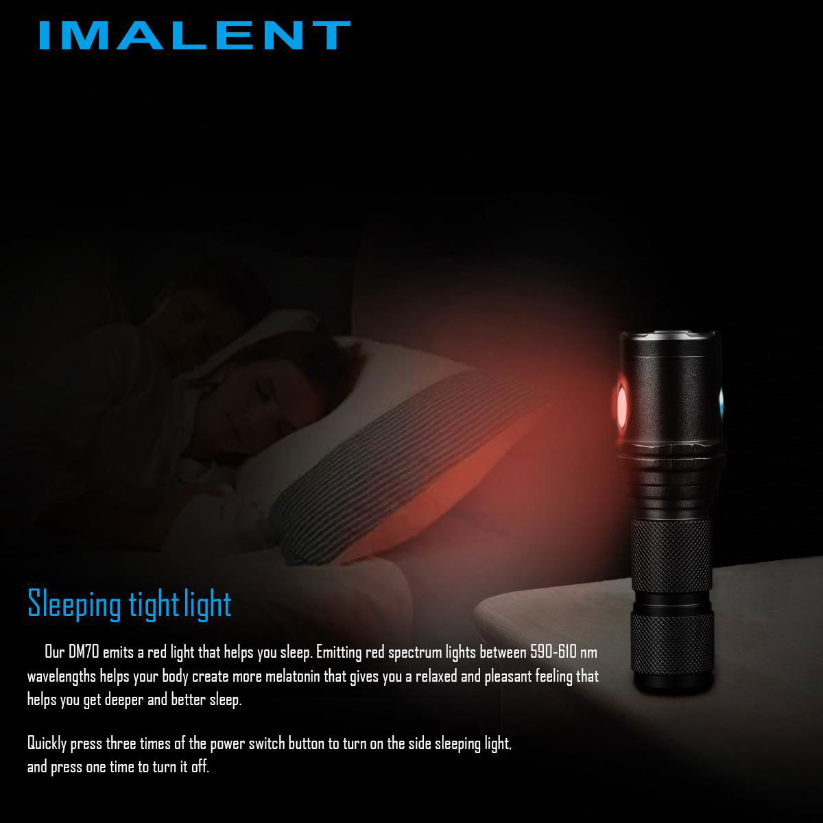 Imalent  DM70  LED flashlight 4500lumens 306meters