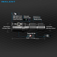 Imalent DM35 LED flashlight 2000LM and