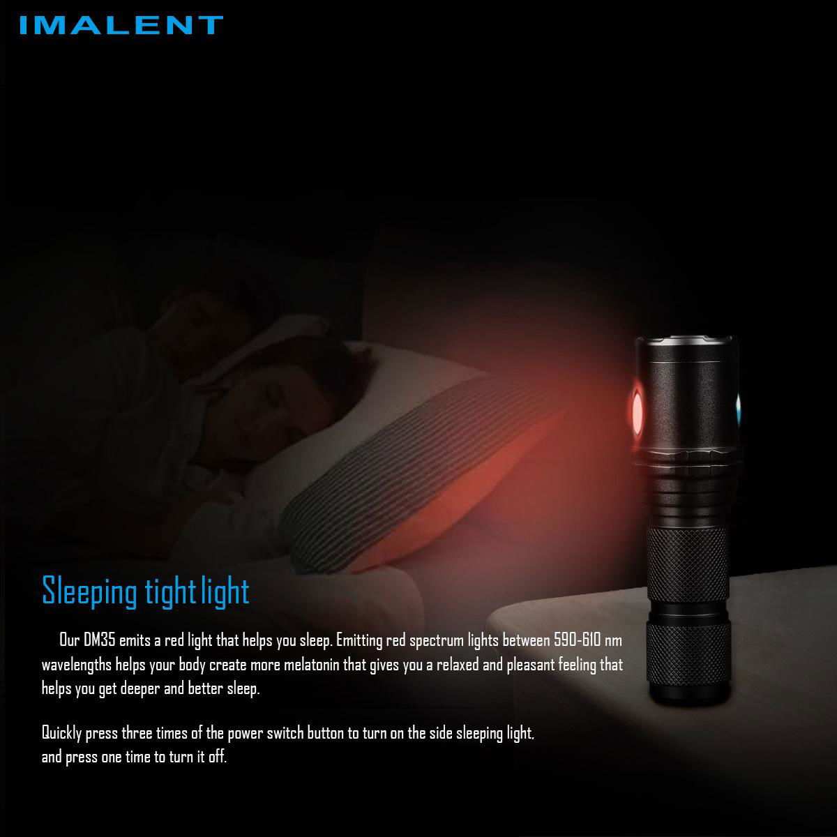 Imalent DM35 LED flashlight 2000LM and 450meters beamdistance 4