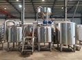 1000L Direct Fire heated stainless steel brewery equipment