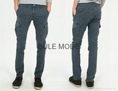 Men's Cotton Spandex Slim Cargo Pants _ Made in Korea # the Hottest Style Appare