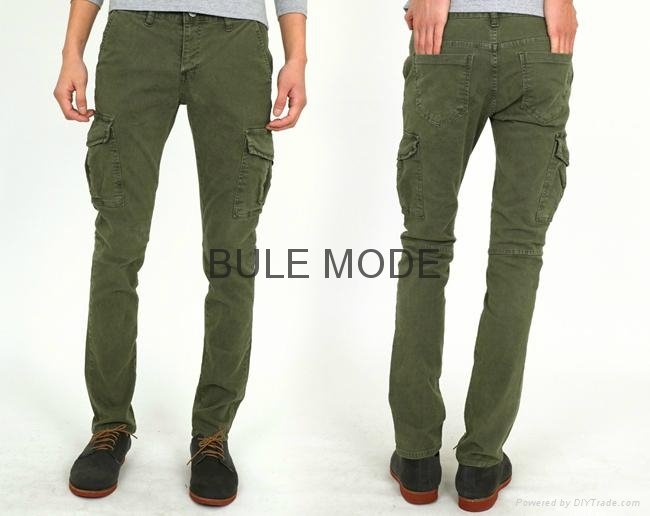 Men's Cotton Spandex Slim Cargo Pants _ Made in Korea # the Hottest Style Appare 4