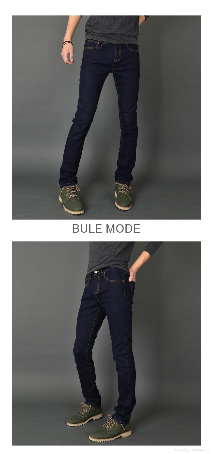 Men's Cotton Semi-Straight Slim Jeans (Denim Pants) _ Made in Korea # the Latest 2