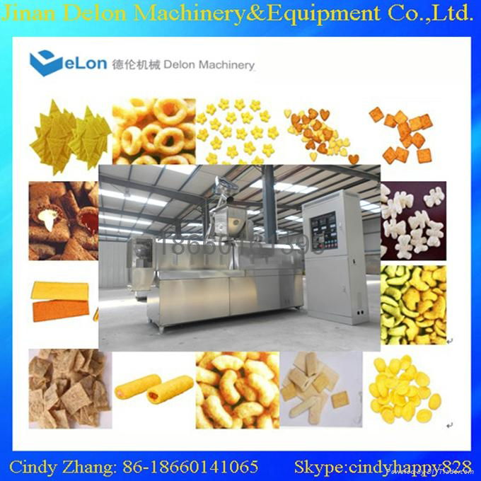 Small scale Double Screw extruder for corn snack 2