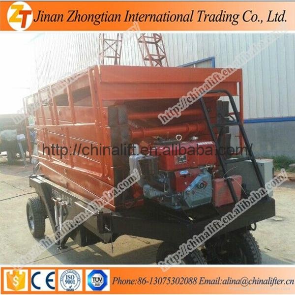 Kinds of hydraulic scissor lift elevator used for container 2