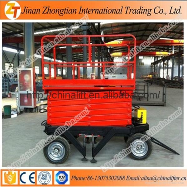 Kinds of hydraulic scissor lift elevator used for container 4