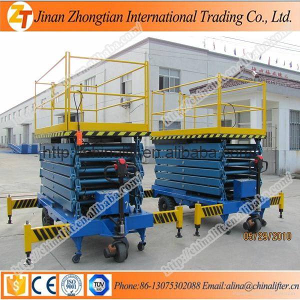 Kinds of hydraulic scissor lift elevator used for container 3