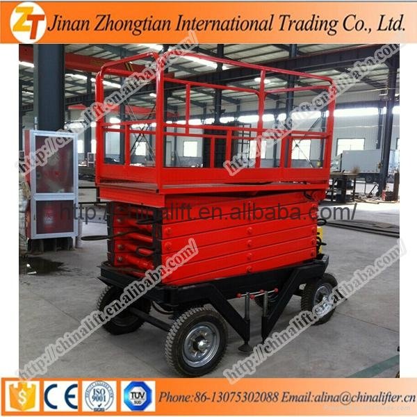 Kinds of hydraulic scissor lift elevator used for container 5
