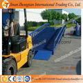 Manual handle mobile hydraulic loading ramp yard ramp with CE 1