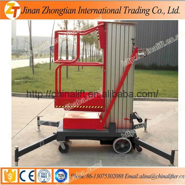 Vertical man lift telescopic cylinder lift platform 4m30m height