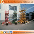 Mobile trailer hydraulic scissor lift