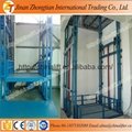 Stationary guide rail lift table cargo delivery elevator 2
