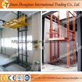 Stationary guide rail lift table cargo delivery elevator 4