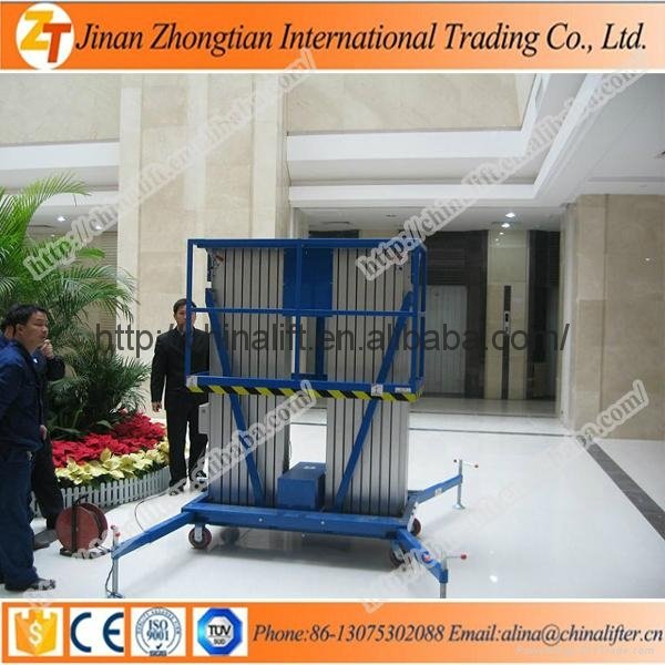 Aluminum alloy lift platform with 4m-20m height for out working 2
