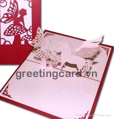 Pop up 3d Greeting handmade card 2