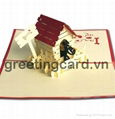 Pop up 3d Greeting handmade card 3