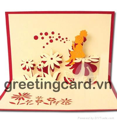 Pop up 3d Greeting handmade card 5