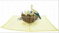 Stork mother 3D popup greeting card 2