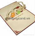 Bear love 3D popup greeting card 4