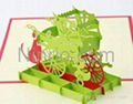 Baby trolleys 3D popup greeting card