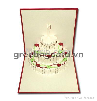Birthday gift 3D popup greeting card 2