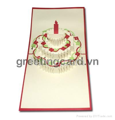 Birthday gift 3D popup greeting card 4