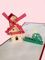 Dutch Windmills 3D popup greeting card