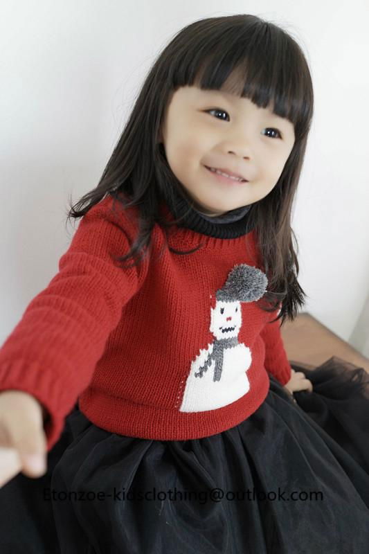 Etonzoe Kids Woolen Sweater Girls Lovely Sweaters Children Clothing