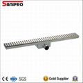 Tile insert linear drain stainless steel floor drain 1