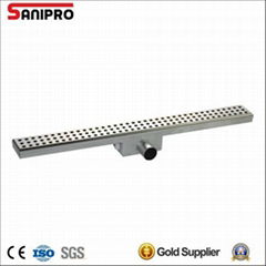 Tile insert linear drain stainless steel floor drain